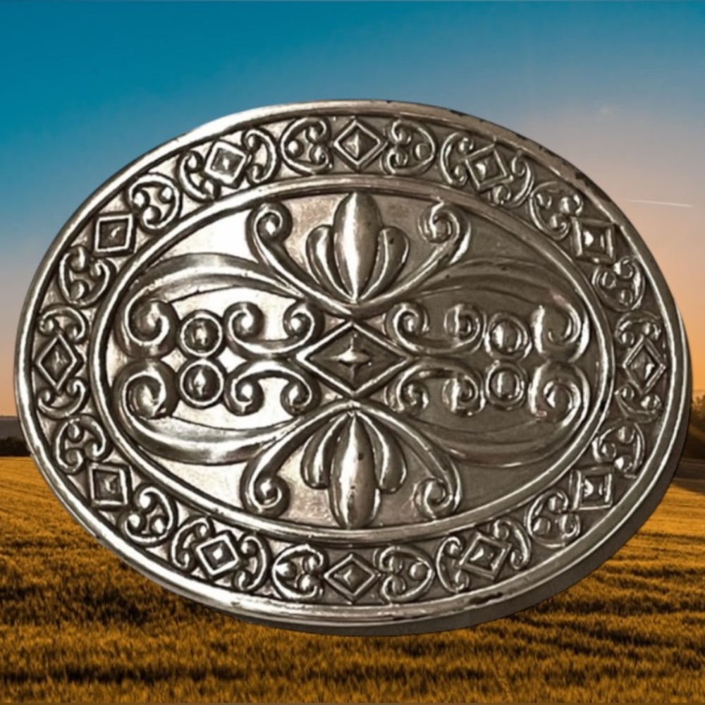 Sweetheart Western Bohemian Gypsy Silver-Tone Belt Buckle